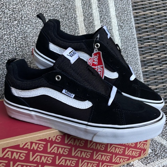 Vans Filmore Suede Canvas Black/White MENS - Picture 6 of 16